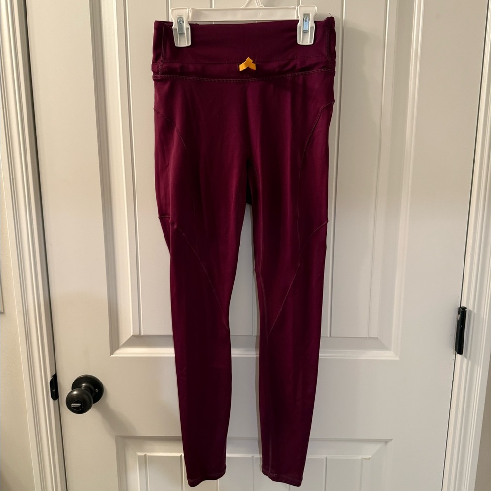Fabletics Burgundy High-Waisted Leggings